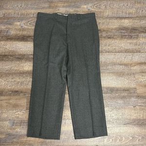 Pendleton Dress Pants Mens 40x29 Gray 100% Virgin Wool Flat Front Trousers